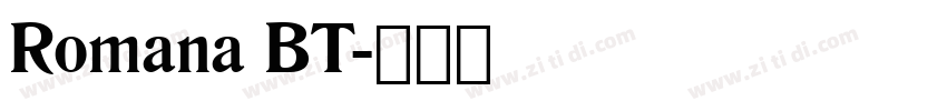 Romana BT字体转换